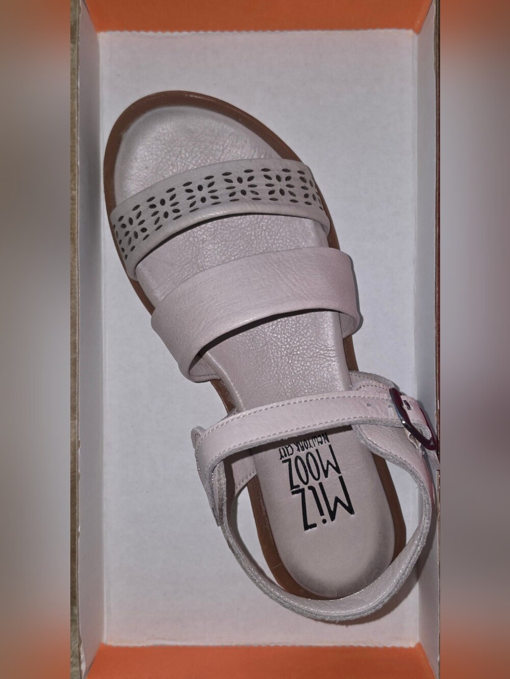 Miz Mooz Soft Leather- Fatima Gray- Strap Sandals
